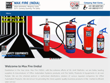 Tablet Screenshot of maxfireindia.com